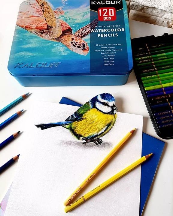 Kalour professional watercolor artist pencils 120 colors