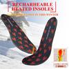 Waterproof Heated Insoles Rechargeable 2000mah Battery with Led Remote Control Thermal Foot Warmer Men Women Winter Outdoor Sports