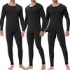Термобелье Теплый базовый слой Рубашки Компрессионные длинные кальсоны Комплект для мужчин Холодная погода Зима Длинные рукава Удобные брюки Мягкий верх