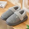 Зимние женские хлопковые тапочки плюшевые теплые на толстой подошве шлепанцы дышащие мягкие нескользящие тапочки для дома и улицы мужские повседневные тапочки