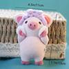 Милая плюшевая кукла-свинка, брелок, розовая кукла-свинка, мягкие игрушки, рюкзак, подвеска для мальчиков и девочек, имитация плюшевой игрушки-свинки