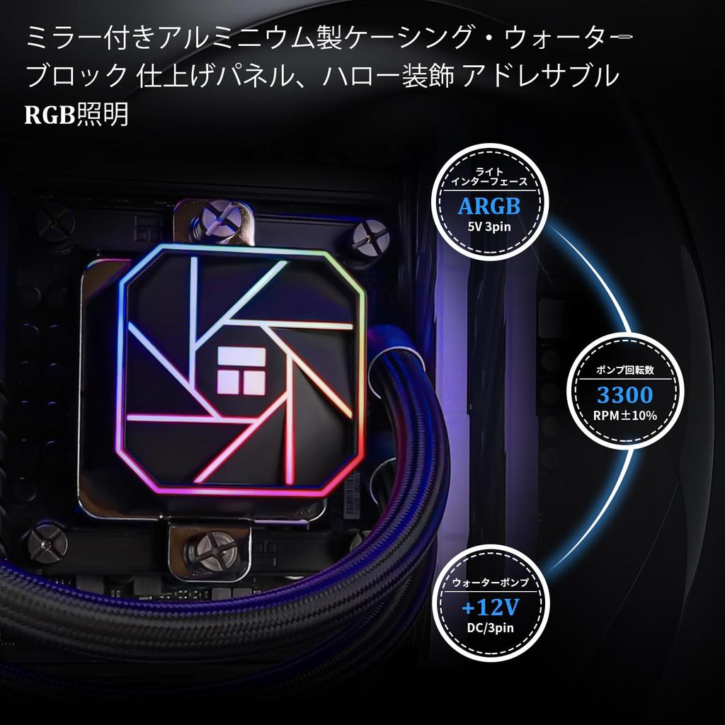 Thermalright AQUA ELITE 360 V3 Liquid CPU 360 Cooling Row 3 X 120mm PWM for INTEL Desktop CPU Cooler AIO Cooler, Size, Fan, S-FDB Bearing,