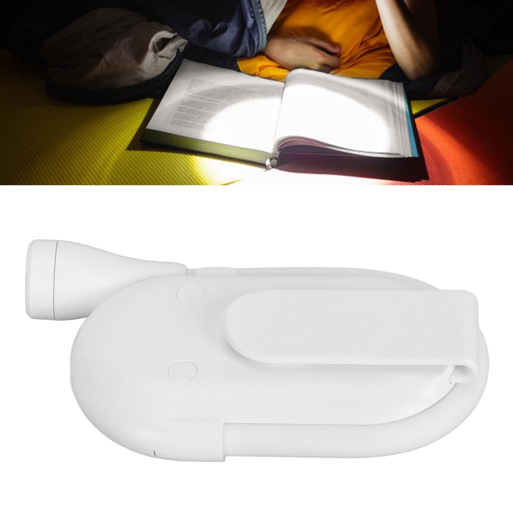 Мини-лампа Clip On с зарядкой от USB, 3 режима освещения, лампа для чтения с гибкой шеей на 360 градусов 