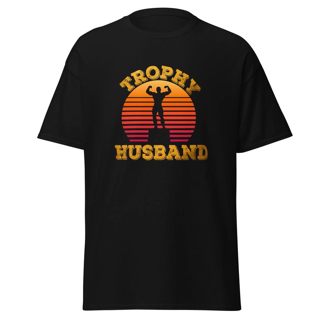 Men's and Women's T-shirts Trophy husband shirt Funny fathers day gift