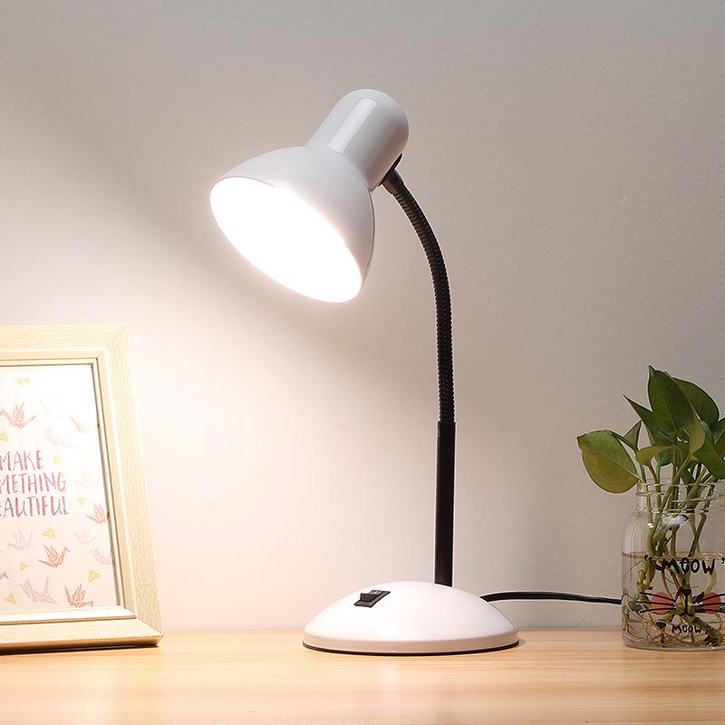 Eye-Safe LED Minimalist Metal Desk Lamp for Office, Dorm, and Study