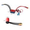 4800KV, CNC NaMachined 6061 T6 Htsink, Red Racing Car Brushless Motor, Programming Card for   Fit