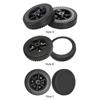 2Pcs BBQ Grill Wheel with Cover Dustproof Easy To Install Replacement 6 Inch Universal Wheel for Garden Most Grills Accessories