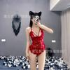 Сексуальное кружевное искушение нижнее белье промежность полый сексуальный комбинезон горячий uniform suit Европа и Америка