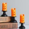 1PC Halloween Lights LED Candle Pumpkin Candlestick Lamp Desktop Ornaments Halloween Party Decoration Horror Props