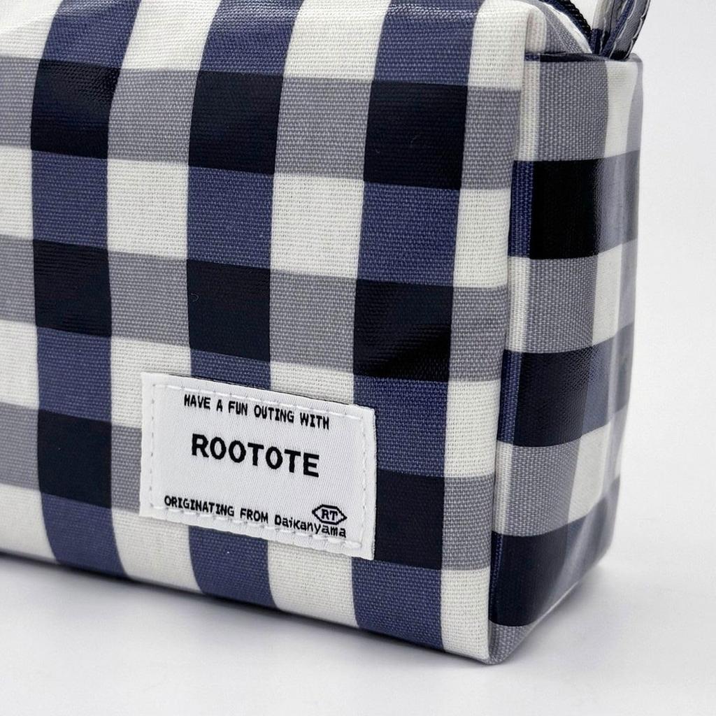 [Rootote] Прямоугольная косметичка, ламинированная To-Q 1031 (01 Проверить Зеленый)