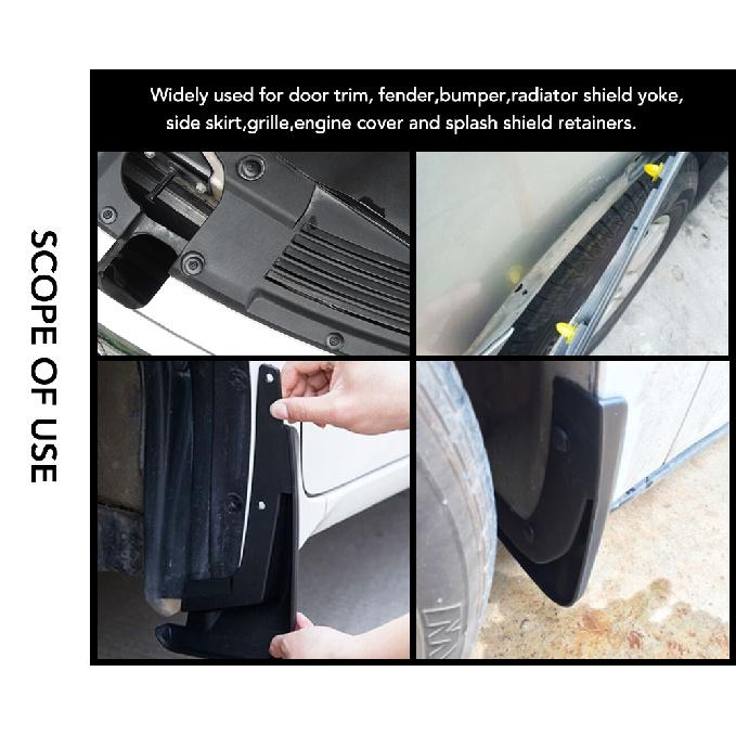 50 компл. 6 мм автомобильный крепежный зажим, заклепка для бампера и крыла для Abarth Hyundai Accent Seat Leon Mk2 Mazda Cx7 Kia Rio 4 Ford Mondeo
