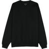 Solid Color Crew Neck Pullover Long Sleeve Sweatshirt Women Sweatshirt Black IW0075