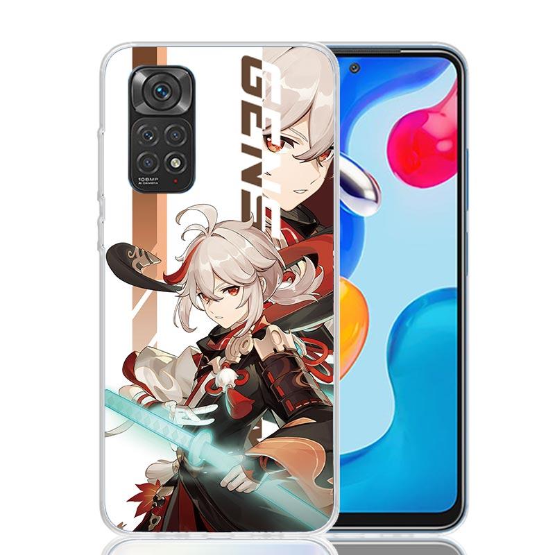 Аниме Чехол для телефона Genshin Impact для Xiaomi Redmi Note 14 13 12S 12 11S 11T 11E Pro Plus 10S 10 Арт Индивидуальный Coque Capa Note 13