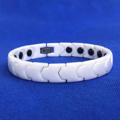 Мужской керамический браслет 11 мм с защитой от цветения, магнитный, антистатический