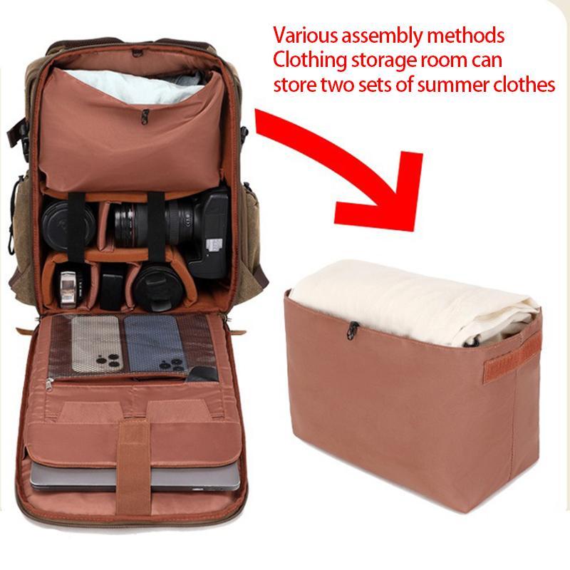 Ретро-холщовый рюкзак для камеры Micro Single Drone Universal Bag Сумка для зеркальной камеры Рюкзак Многофункциональная сумка для наружной камеры