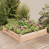 VidaXL Raised Garden Bed Liner 120x120x25 Cm Solid Fir Wood 364292
