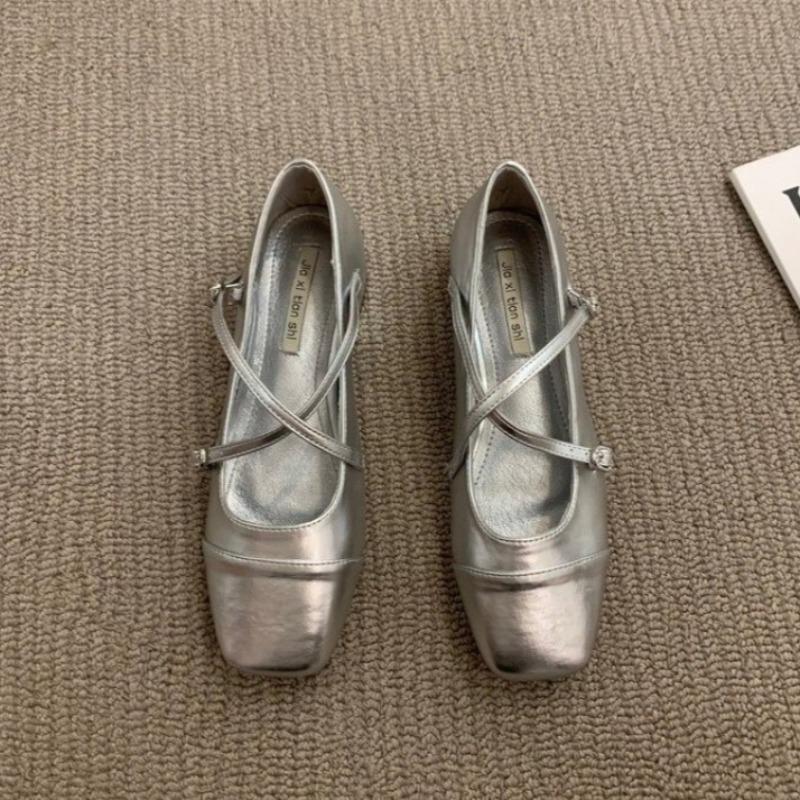 Туфли Мэри Джейн для женщин, 2024 г., женские туфли на одинарном каблуке в стиле ретро, ​​мягкие и удобные красные балетки Zapatos De Mujer