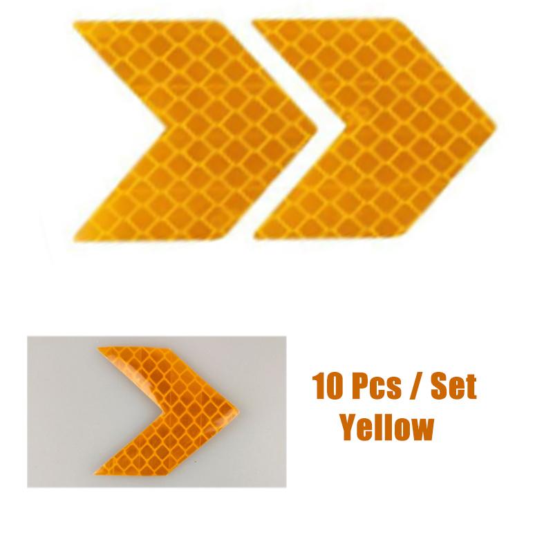 10 шт./компл. светоотражающая наклейка на автомобиль, предупреждающая лента, безопасность для Geely Atlas Pro 208 Gti Kia Stinger Jetta Volkswagen