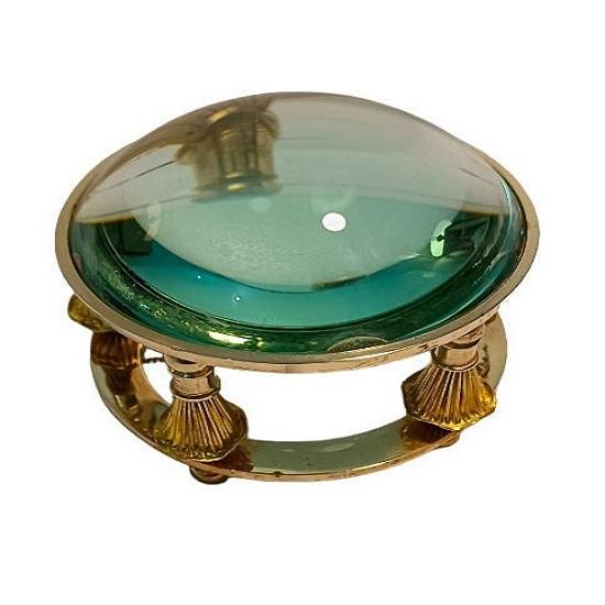 Настольная лупа-пресс-папье, увеличительное стекло Brass Nautical 4", коллекционный купол, увеличительное стекло для чтения газет, офисный предмет