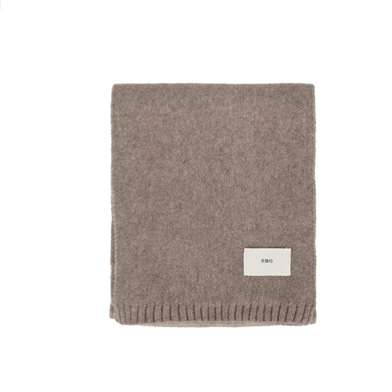 Cashmere Scarves Lady Winter Thicken Warm Soft Pashmina Shawls Wraps Female Pure Color Knitted Long Scarf for Women XWJ114