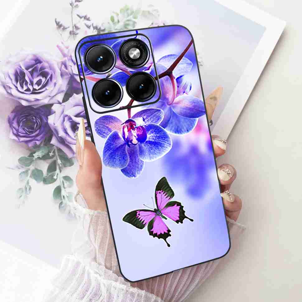 Чехол для Motorola Edge 70 Fusion 5G Мультяшный Кот Панда ТПУ Черный Чехол для XT2605-1 XT2605-2 XT2605-4 Мягкий Силиконовый Чехол для Телефона