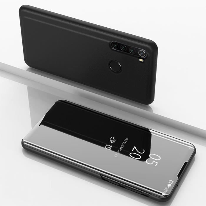 Coque - Xiaomi - Redmi Note 8 - Etui à Rabat Miroir - Antichoc - Fonction Stand