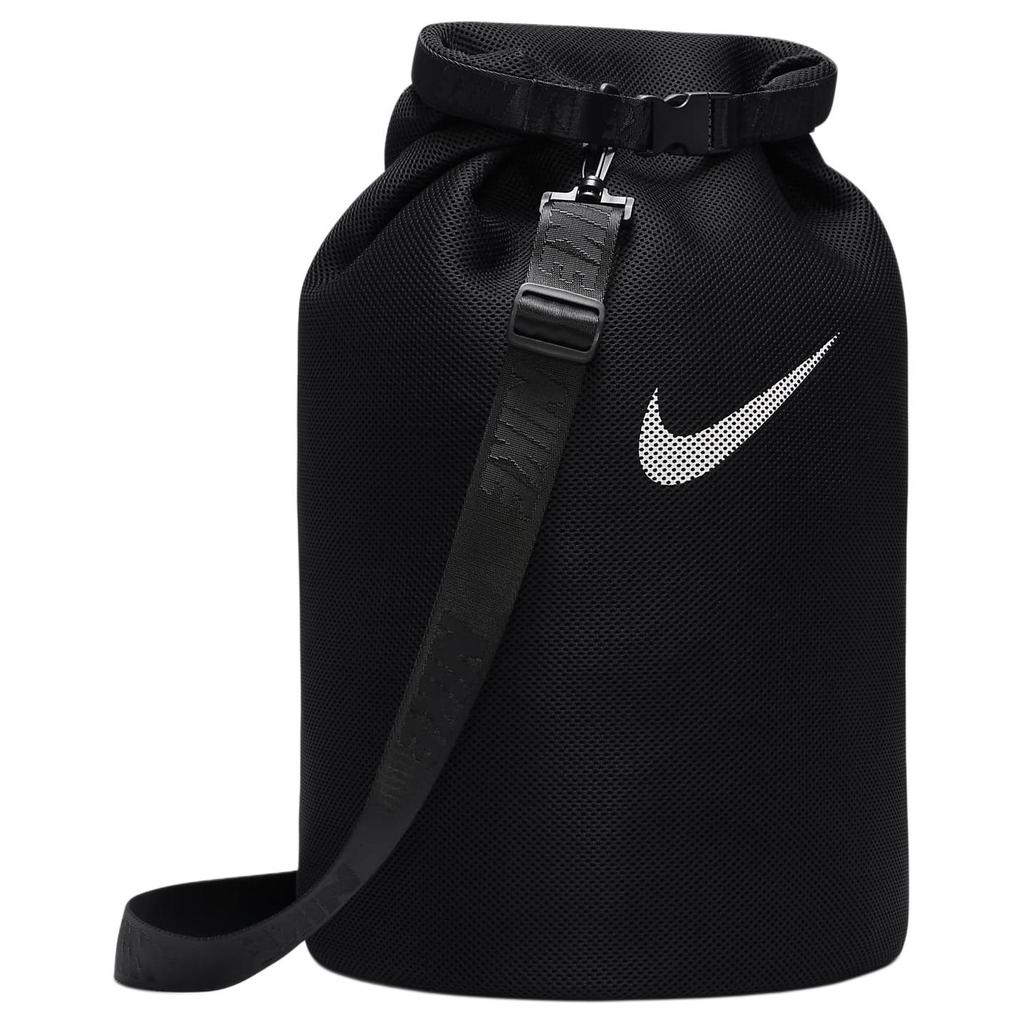 Nike Swim Mesh Fashion Trend Polyester Crossbody Bag Unisex bags Black White DV2704-010