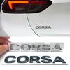Новейший АБС Эмблема с буквами OPEL COSRA Логотип Автомобильные наклейки Наклейка на задний багажник автомобиля Задний бампер Шильдик Стайлинг Автоаксессуары Для Opel Corsa
