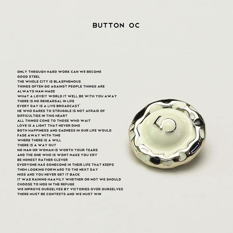 Пуговица ручной работы из масляного сплава с номером 5, черно-белая, для женского свитера, пуговица для куртки Xiaoxiang