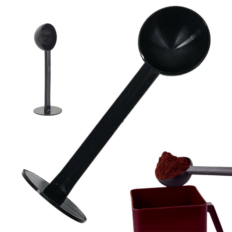 1 шт. Ложка для кофе, темпер-совок 2 в 1 для кофейного порошка, кофейная посуда, мерная ложка-темпер, пластиковые кухонные аксессуары