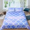 Fish Scales Duvet Cover Set Bedding Set Colorful Mermaid Scale Quilt Cover Pillowcase Queen Size Girls 2/3pcs Comforter Cover