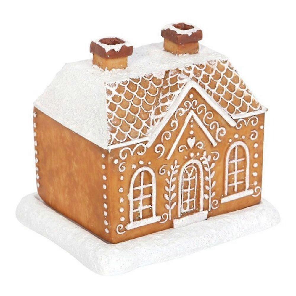 1/2Pcs Gingerbread House Incense Burner Incense Cone Burner Christmas Cabin Burner