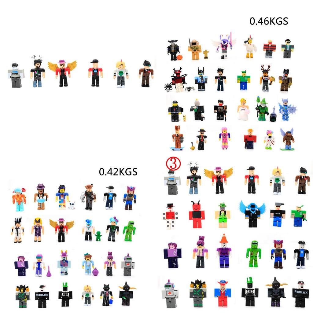 Красочный набор из 24 фигурок персонажей игр Roblox. Идеально подходит для коллекционеров и детей