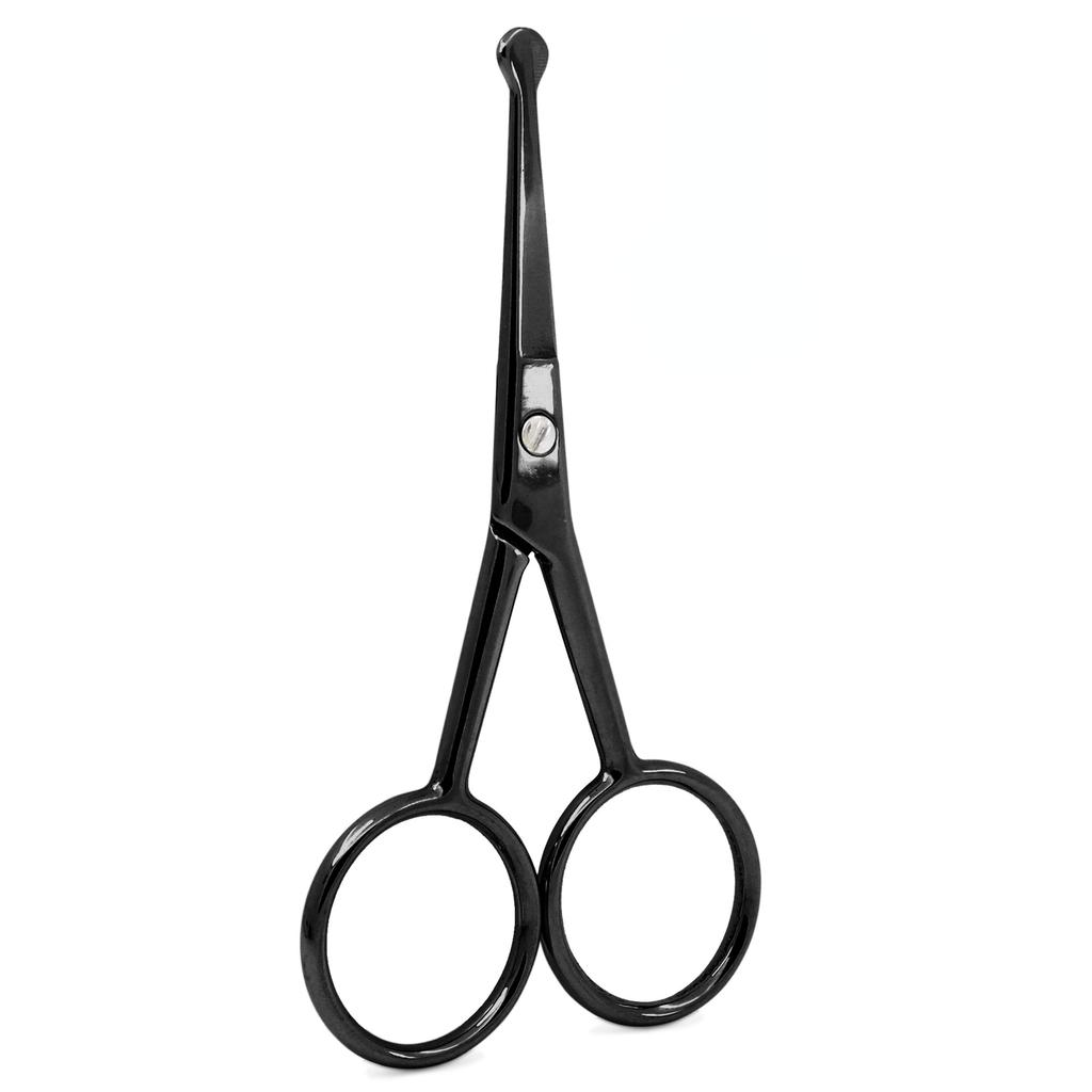 Round Head Safety Cuticle Manicure Scissors Professional Small Clipper Eyebrow Nose Hair Cut Trimming Tweezers Beard Scissors