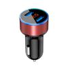 Car Charger Dual Usb 3.1A Adapter Led Voltmeter Display For Iphone Samsung
