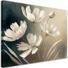 Canvas Print, White Flower Abstraction