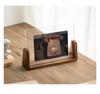 Nordic Acrylic Picture Frame Wooden Kpop Idol Photo Display Wedding Party Picture Holder Desktop Office Photo Decor