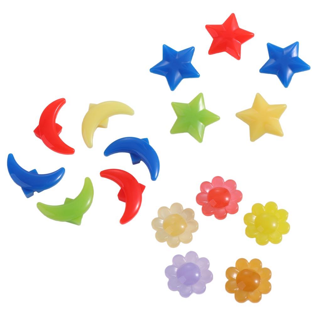 20PCS Mixed Color Spoke Beads Glow Wheel Stripe Colored Bead Bicycle Wheel Spoke Beads Kids Bike
