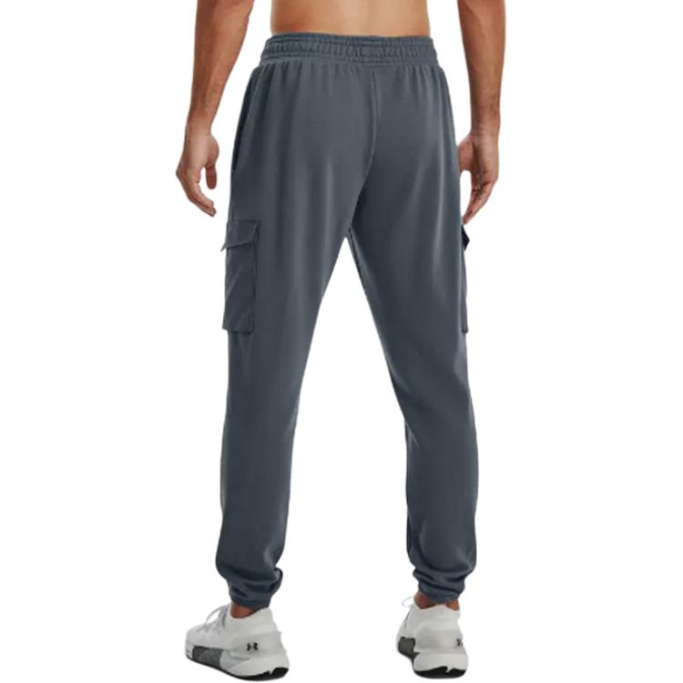 Under Armour Однотонные спортивные брюки с эластичной резинкой на талии и манжетами на шнурке, мужские брюки серого цвета 1378600-002