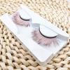 Yousheng 1 пара 3D накладных ресниц флуоресцентные удобные в носке волокна градиент цвета красота накладные ресницы для женщин