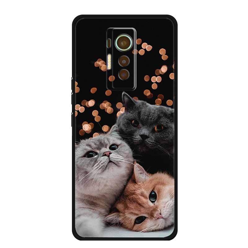 For Tecno Phantom X 2021 Case Luxury TPU Silicone Soft Cover Phone Cases for PhantomX 2021 AC8 Protection Cartoon Bumper Etui