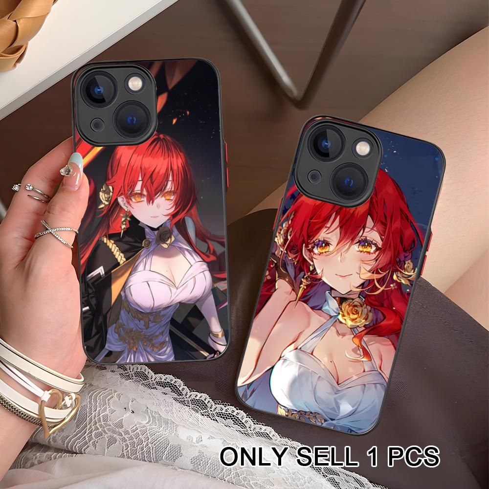 HSR Himeko Silicone Mobile Phone Case for iPhone 17 16 15 14 13 12 11 X XR XS Air Pro Max Plus Mini Colorful Cover