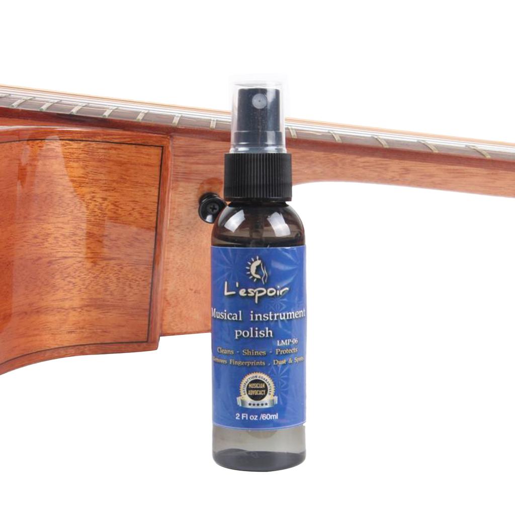 60 мл электрогитара бас струнный инструмент чистящее средство полироль обработанный чистящий спрей салфетка набор гитарные аксессуары