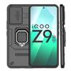 Противоударный чехол для Vivo iQOO Z9 Чехол для Vivo iQOO Z9 5G Держатель-кольцо Магнитная задняя крышка для Vivo iQOO Z9 Z 9 Чехол с выдвижным окошком