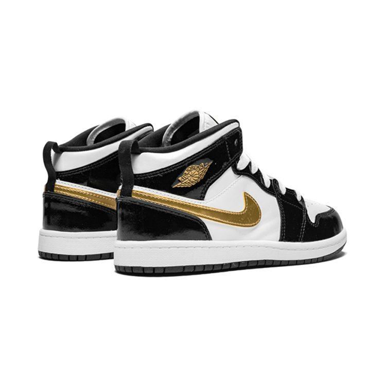 Jordan 1 Mid Patent SE PS Черный Золотой BQ6932-007
