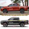 Hilux Pickup Off-Road Body Color Stripes: Personalized Decal Stickers