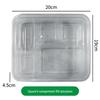 JINWUYUAN Disposable Compartment Takeout Boxes