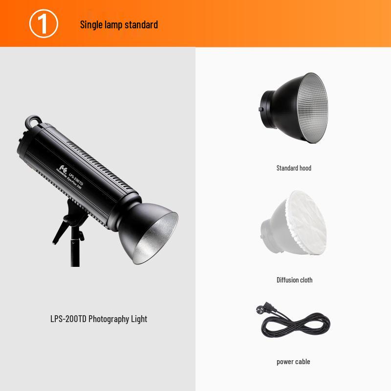 Ruiying LPS-200TD 200 Вт двухцветный светодиодный заполняющий свет для прямых трансляций и фотографии.