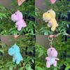 Soft And Cuddly Sitting Dinosaur Plush Toy Cute Keychain Accessory Available In Bright Colors
