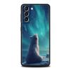 polar bear Soft Phone Case For Samsung Galaxy S25 Edge S24 Plus S23 FE S22 S21 S20 Ultra 5G S10 Black Protect Cover
